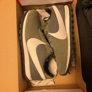 Olive Green Nikes , in original box , only worn twice !